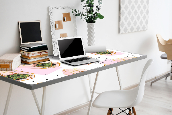 Bureau onderlegger Geometrische cactussen