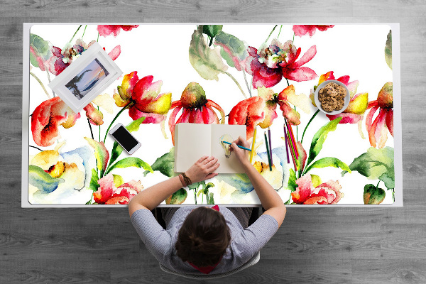 Bureau onderlegger Wilde bloemen