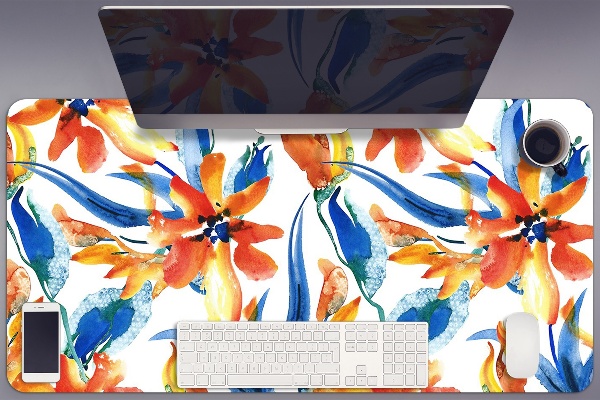 Bureau mat Zonnige bloemen