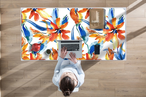 Bureau mat Zonnige bloemen