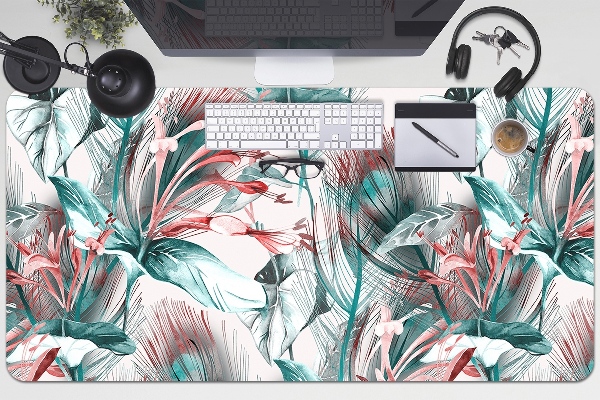 Bureau mat Tropische tekening