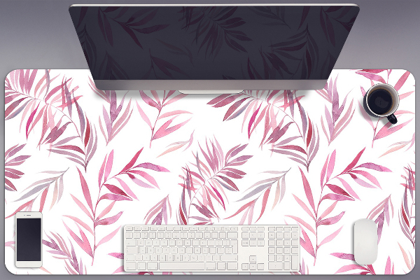 Bureau mat Roze bladeren