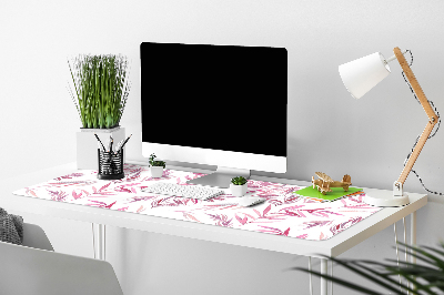 Bureau mat Roze bladeren