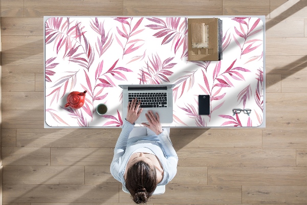 Bureau mat Roze bladeren