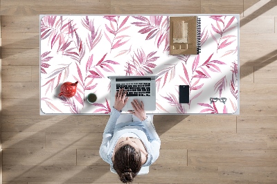 Bureau mat Roze bladeren