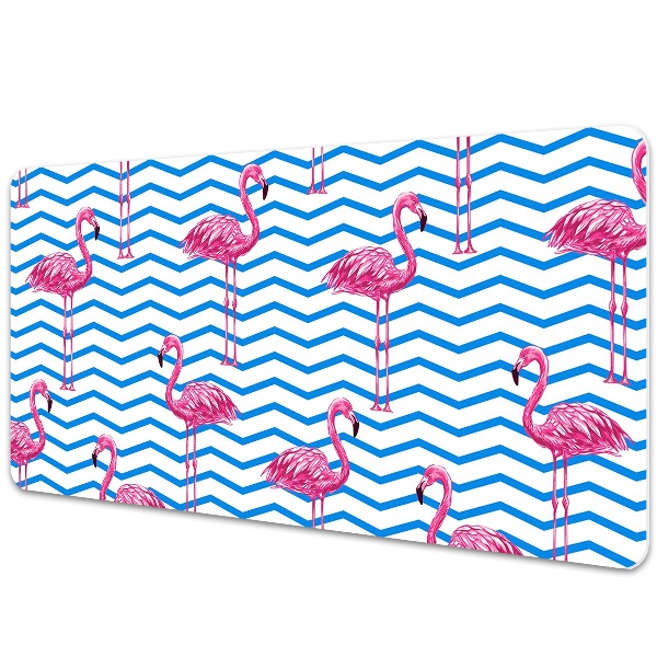 Bureau mat Flamingos