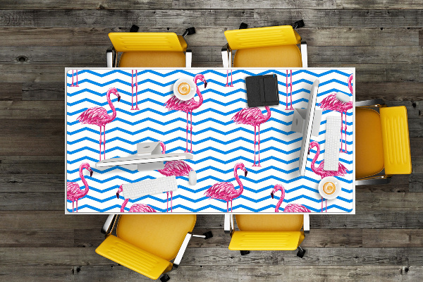 Bureau mat Flamingos