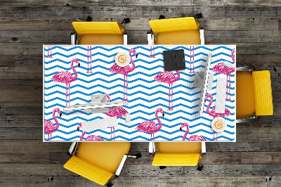 Bureau mat Flamingos