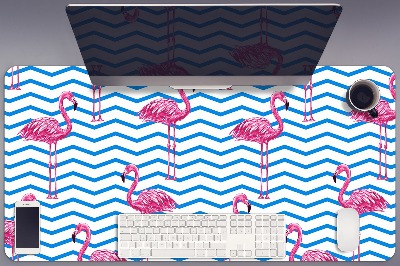 Bureau mat Flamingos