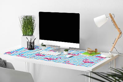 Bureau mat Flamingos