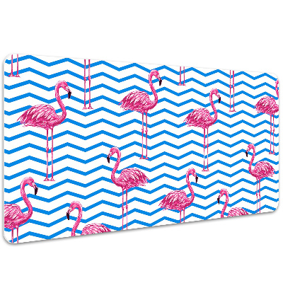 Bureau mat Flamingos