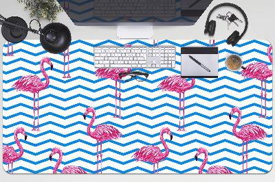 Bureau mat Flamingos