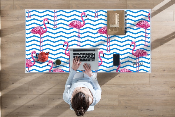 Bureau mat Flamingos