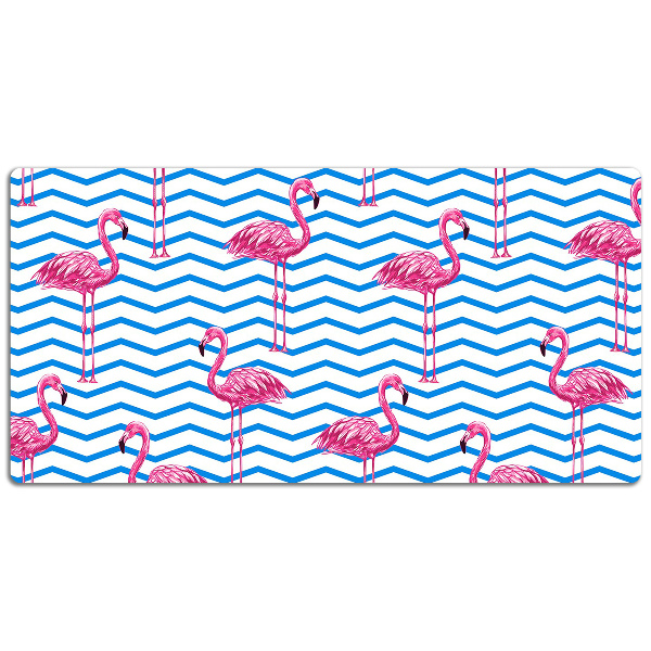 Bureau mat Flamingos