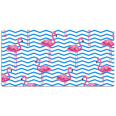 Bureau mat Flamingos