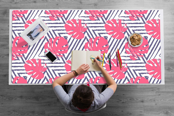 Bureau onderlegger Roze bladeren