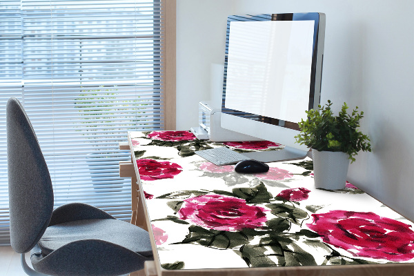 Bureau onderlegger Geschilderde rozen