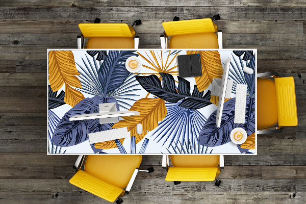 Bureau mat Palm bladeren