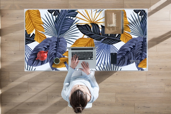 Bureau mat Palm bladeren
