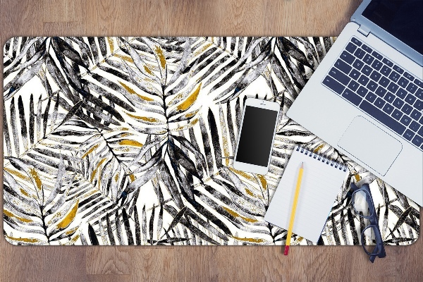 Bureau mat Zwarte bladeren