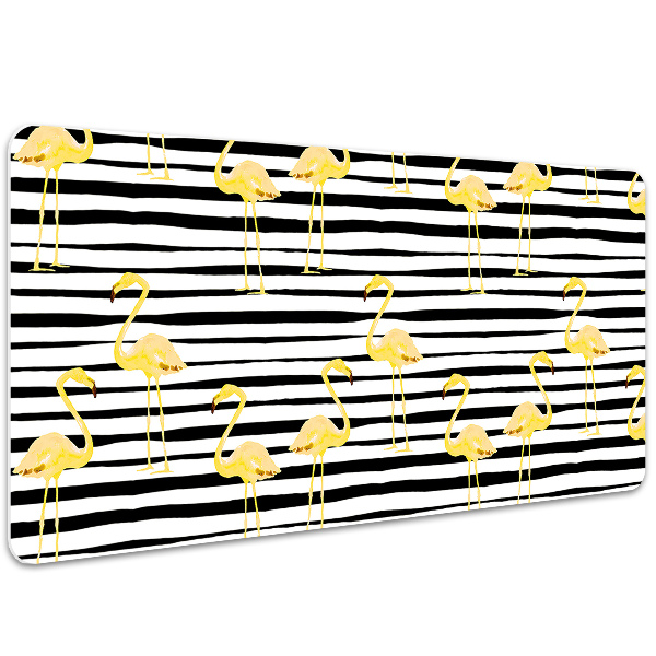 Bureau onderlegger Golden flamingos