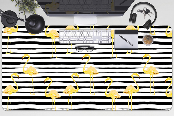 Bureau onderlegger Golden flamingos
