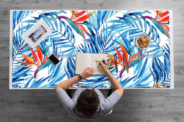 Bureau onderlegger Blauw paradijs