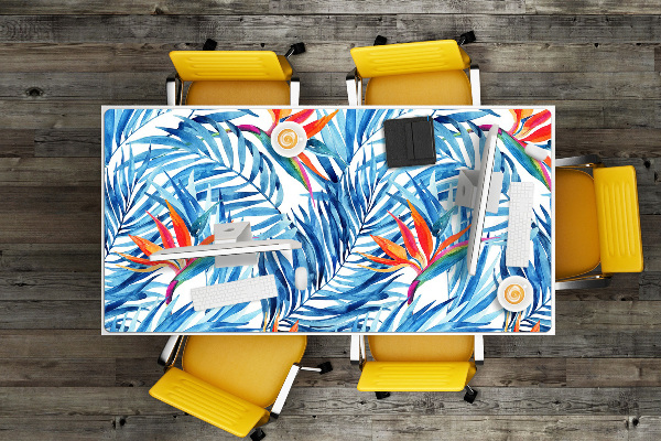 Bureau onderlegger Blauw paradijs