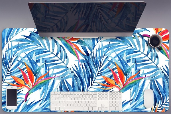Bureau onderlegger Blauw paradijs