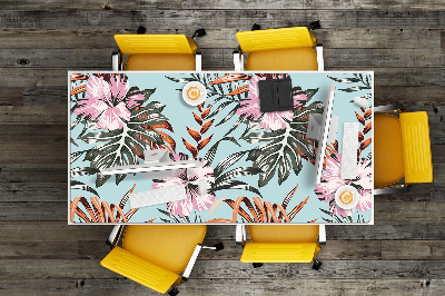 Bureau onderlegger Hibiscus bloemen