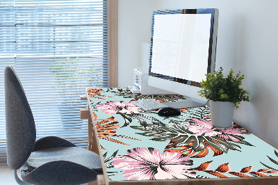 Bureau onderlegger Hibiscus bloemen