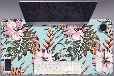 Bureau onderlegger Hibiscus bloemen