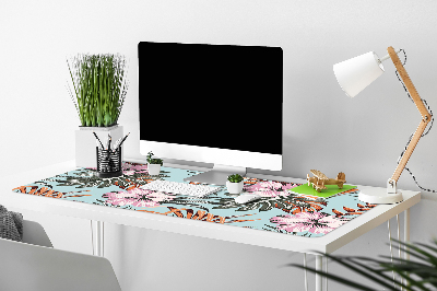Bureau onderlegger Hibiscus bloemen