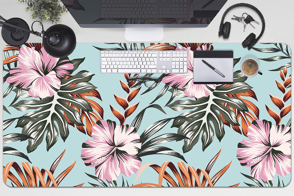 Bureau onderlegger Hibiscus bloemen
