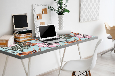 Bureau onderlegger Hibiscus bloemen