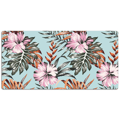 Bureau onderlegger Hibiscus bloemen