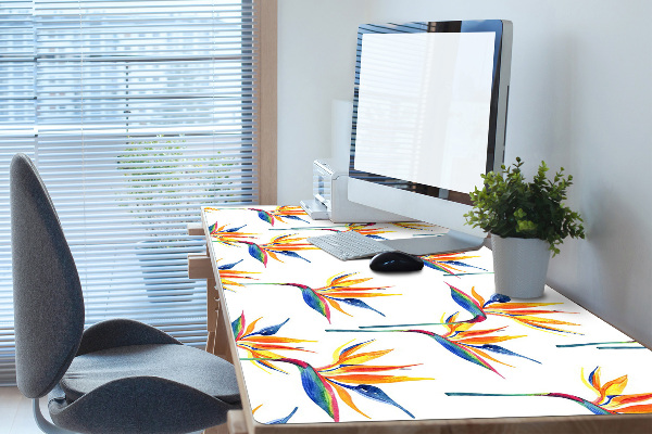 Bureau mat Kleurrijke bloemen