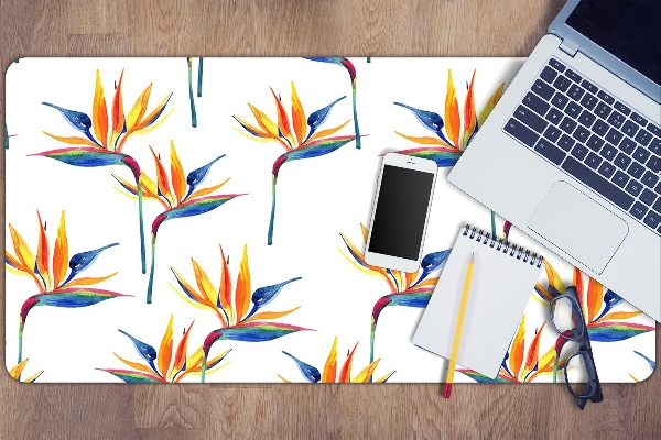 Bureau mat Kleurrijke bloemen