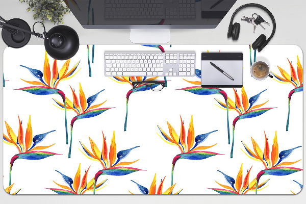 Bureau mat Kleurrijke bloemen