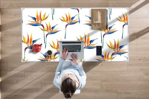 Bureau mat Kleurrijke bloemen