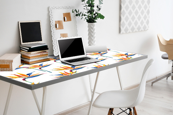 Bureau mat Kleurrijke bloemen
