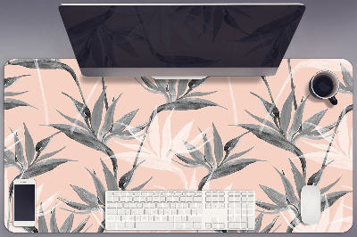 Bureau onderlegger Zwart -witte bloemen