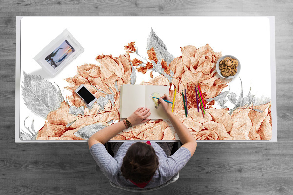 Onderlegger bureau Bloeiende rozen