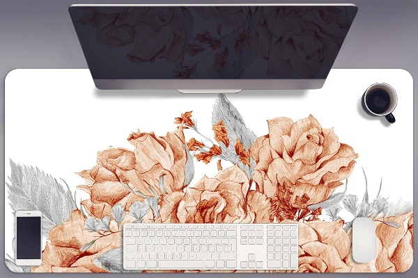 Onderlegger bureau Bloeiende rozen