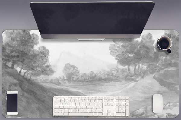 Bureau onderlegger Foto van het dorp