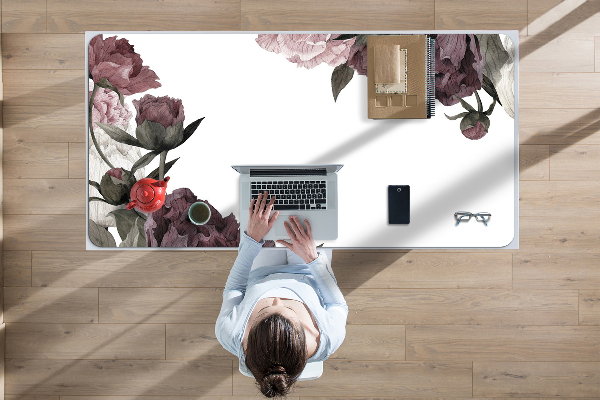Bureau onderlegger Pioenrozen