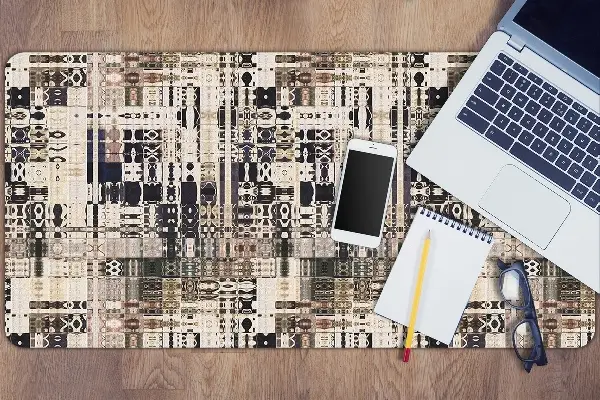 Bureau onderlegger Boho tile style