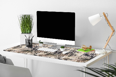 Bureau onderlegger Boho tile style