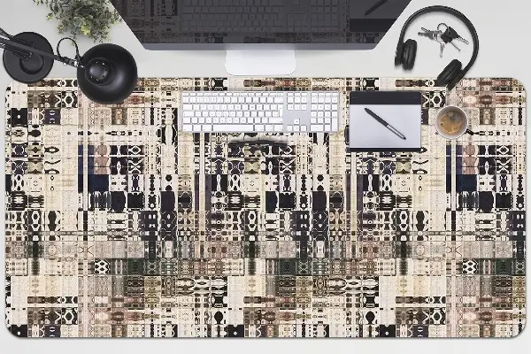 Bureau onderlegger Boho tile style