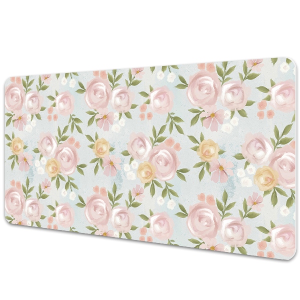 Bureau onderlegger Aquarellen bloemen